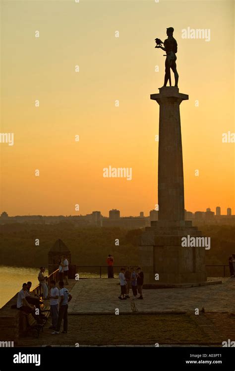 Statue of Pobednik, Kalemegdan, Belgrade, Serbia Stock Photo - Alamy