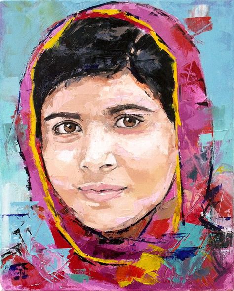 Malala Yousafzai Painting By Richard Day Pixels