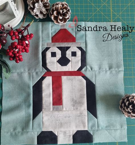 Penguin Quilt Block Sandra Healy Designs Quilt Pattern Designer