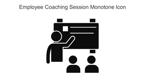 Employee Coaching Session Monotone Icon In Powerpoint Pptx Png And