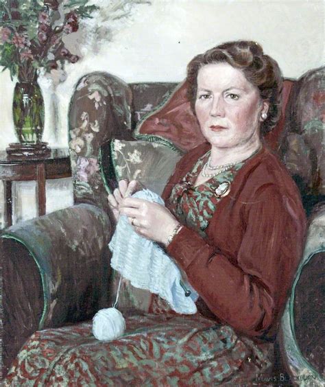 Woman Knitting Vintage Illustration