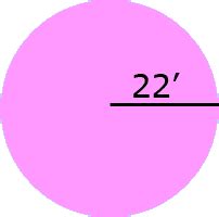 Area of circle, formula and illustrated lesson: how to calculate the area of a circle