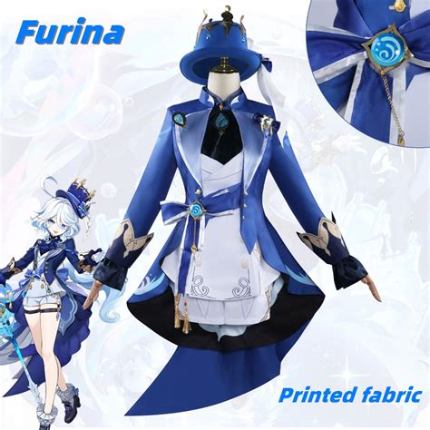 Ready StockNew Furina Cosplay Costume Genshin Impact Furina De