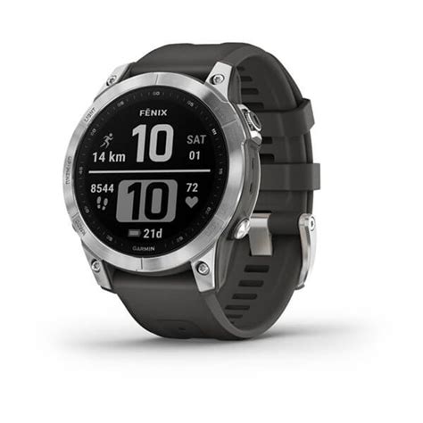 Garmin Fenix Pro Silver Graphite Silicone Band