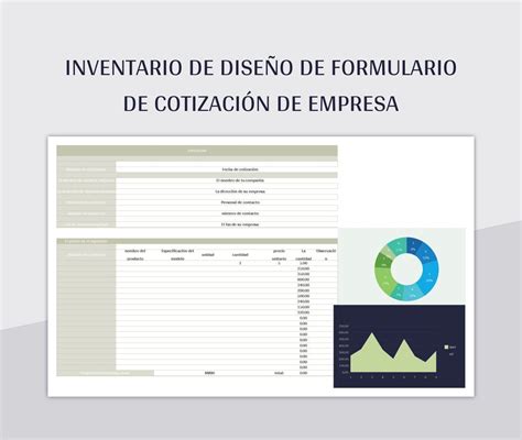 Plantilla de Excel Inventario De Diseño De Formulario De Cotización De