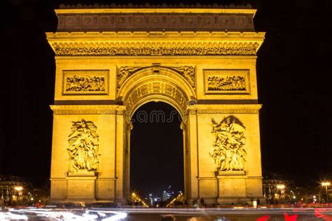 Arch Of Triumph Paris Stock Photo Image Of High Horizontal 89475128