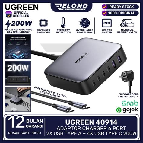 Jual Ugreen Adaptor Kepala Charger W W W W W W W Gan