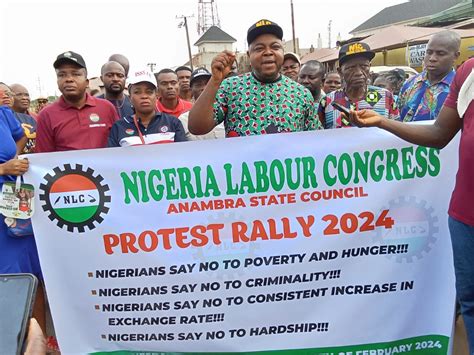 Nlc Protests Economic Hardship In Anambra