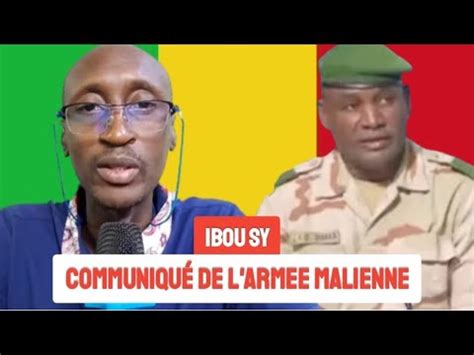 Ibou Sy Communiqu De L Arm E Malienne Sur Les Attaques De Kati Et