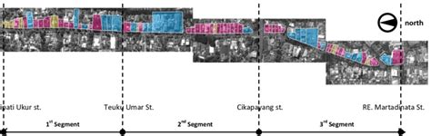 corridor  jl ir hj djuanda   segmented areas