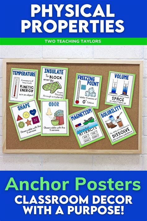 Physical Properties Anchor Chart Printable Templates Free