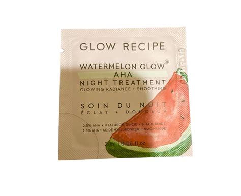 X Glow Recipe Watermelon Glow Aha Night Treatment Sample Packets