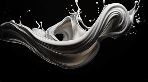 Premium AI Image | Cream Coffee Swirling