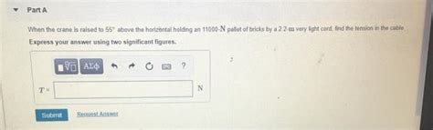 Solved A 15000 N Crane Pivots Around A Friction Free Axle At