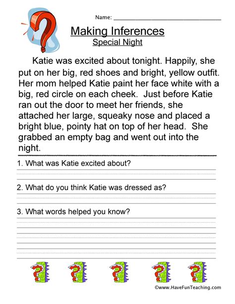 Inference Activities Nd Grade