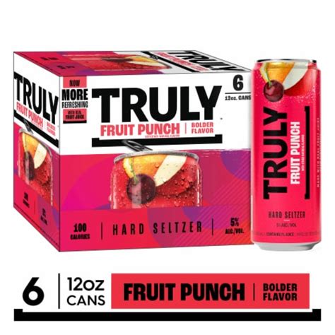 Truly Fruit Punch Hard Seltzer Cans Fl Oz Kroger