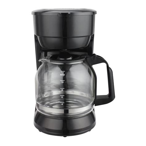 Cafetera Mainstays 12 Tazas Negra Walmart