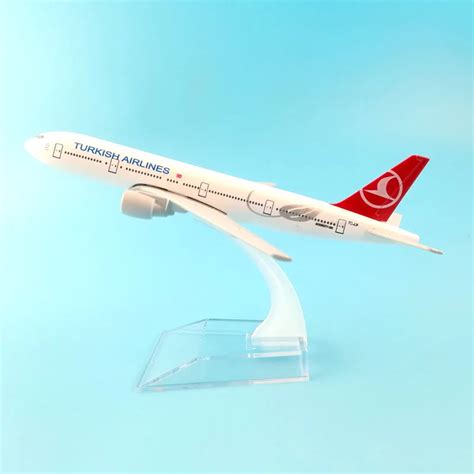 Free Shipping 16cm Turkish Airlines 777 Metal Alloy Model Plane