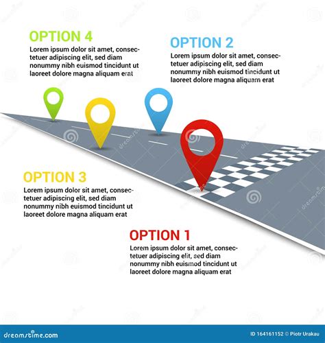 Road Infographic Concept Stock Vector Illustration Of Graphics 164161152