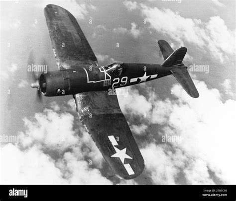 Vought F U A Corsair Of Vf In Flight Circa In March Stock