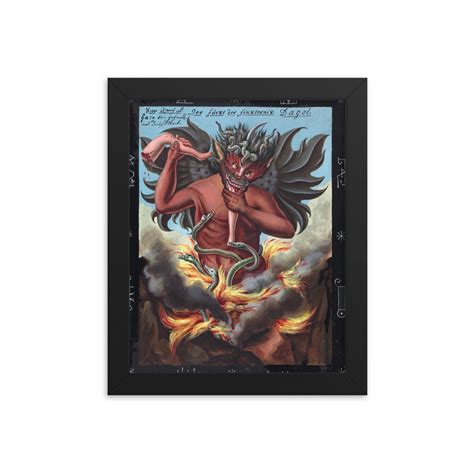 The Prince of Darkness Framed Art Poster – Dark Art and Craft