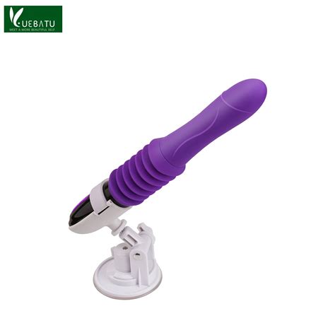Máquina de sexo Dildo telescópico vibrador automático para cima e para baixo massageador ponto G