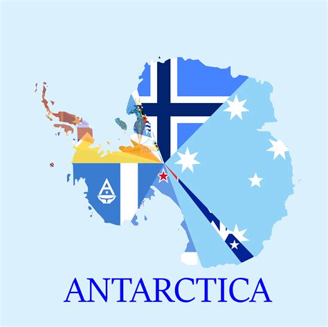 Antarctica Flag Map By Strayberryfilling On Deviantart