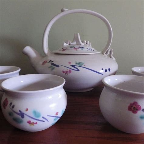 Pottery Tea Set Etsy