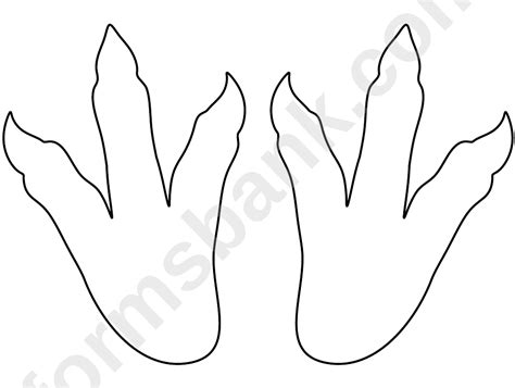 Dinosaur Footprints Template Printable Pdf Download