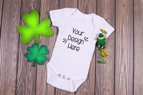 March Baby Suit Mockup 2 St Patricks Day Baby Shirt Mockup