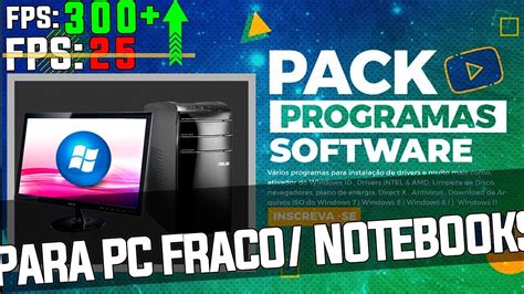 O MELHOR PACK PÓS FORMATAÇÃO PACK PARA OTIMIZAR SEU SISTEMA WINDOWS