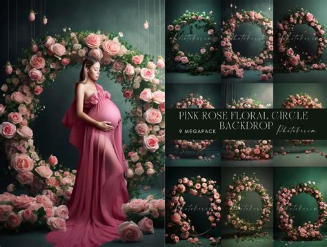 Pink Maternity Digital Backdrops and Maternity Backdrop - Etsy