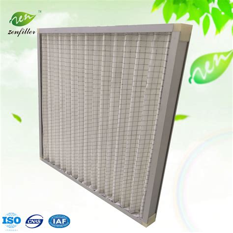 Medium Efficiency F Metal Mesh Pleat Air Filter For Fine Filter