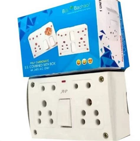 6a Modular Switch Socket Combination Polycarbonate At Rs 7650 In Prayagraj