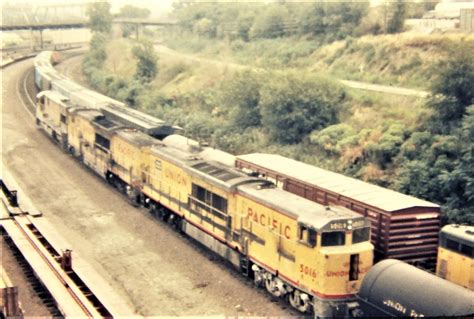 Union Pacific U50c Locomotives In Service At Omaha In July Flickr