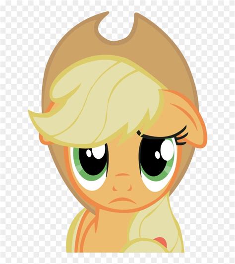 Applejack Vector By A01421 D4hopsi Apple Jack Sad Face Free