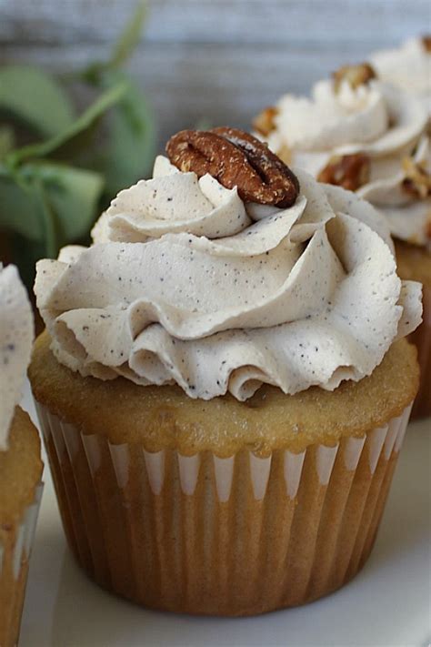 Brown Butter Pecan Cupcakes Holidays