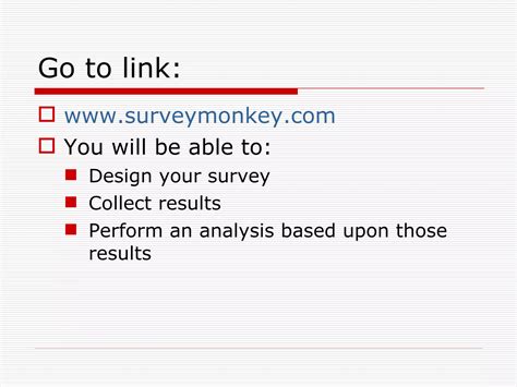 Using survey monkey | PPT