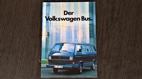 VW T3 PROSPEKT Von 1985 Der Volkswagen Bus Kombi Caravelle Carat