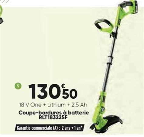 Promo Coupe bordures à Batterie Rlt183225f Ryobi chez Bricorama