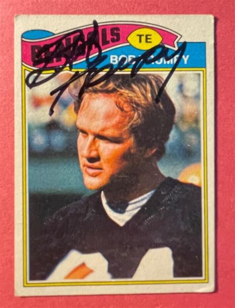 Signed Bob Trumpy Topps Football Card Bengals Ebay