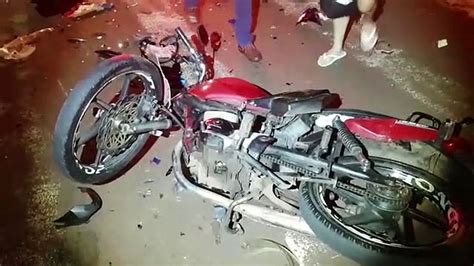 Motociclistas Ficam Em Estado Grave Ap S Batida Frontal Entre Motos No