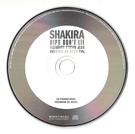 Hips Dont Lie Versión En Español De Shakira Featuring Wyclef Jean 2006 Cd Sony Bmg Music