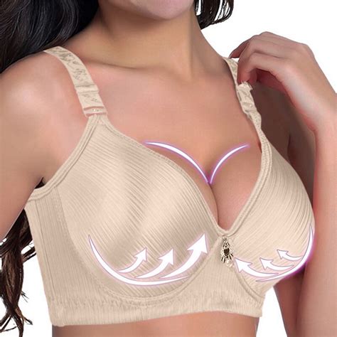 Quyuon Lace Bras For Women Clearance Bra No Underwire Wireless Gethered