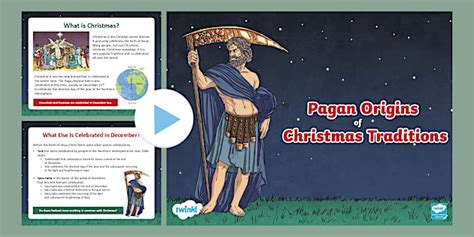 Pagan Origins Of Christmas Traditions PowerPoint KS2 RE