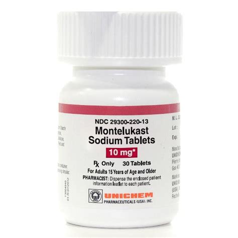 Montelukast Sodium Mg Rx Products