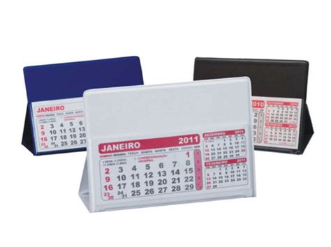 Calendário de Mesa PVC Grande