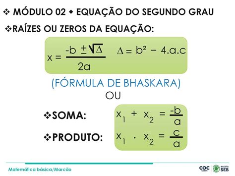 Equação Do Segundo Grau Ppt Carregar