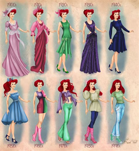 Ariel In 20th Century Fashion By Basaktinli On Deviantart Moda De