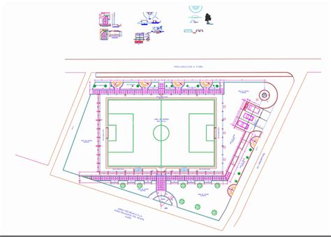 Campo De Esportes Em AutoCAD Baixar CAD 2 4 MB Bibliocad